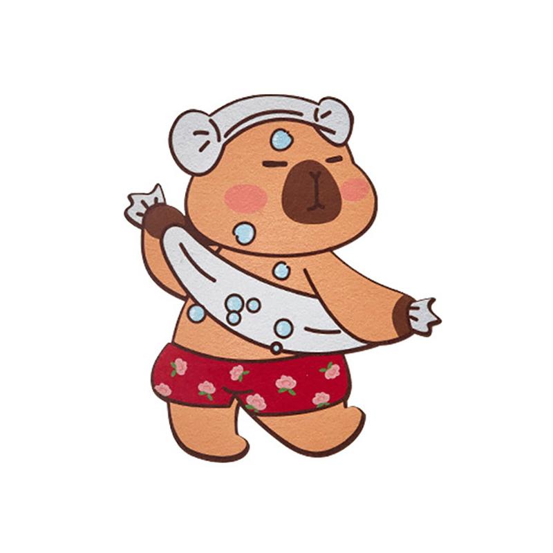 

Наклейка-дезодорант Capybara для ванной комнаты, наклейки на крышку унитаза, дезодорант, самоклеящаяся наклейка для удаления запаха, декор для ванной комнаты и гостиной