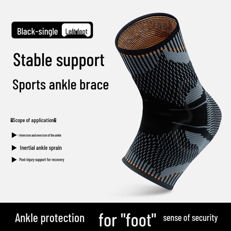 Anti-Sprain Compression Ankle Support Sleeve - Protective Sports Bandage For Ankle Joint Stabilization