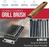 Steel BBQ Brush Grill and Scraper BBQ Cleaner Brush Perfect Tools - Rust Resistant Stainless Steel Barbecue Cleaner