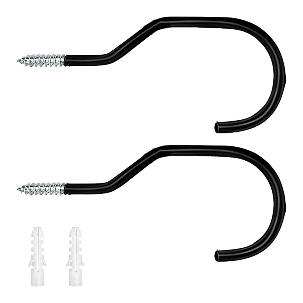 2 ks Nástěnný hák na kolo Heavy Duty Věšáky na kolo Kovový hák Organizér do garáže Parkovací přezka na jízdní kola Snadná instalace