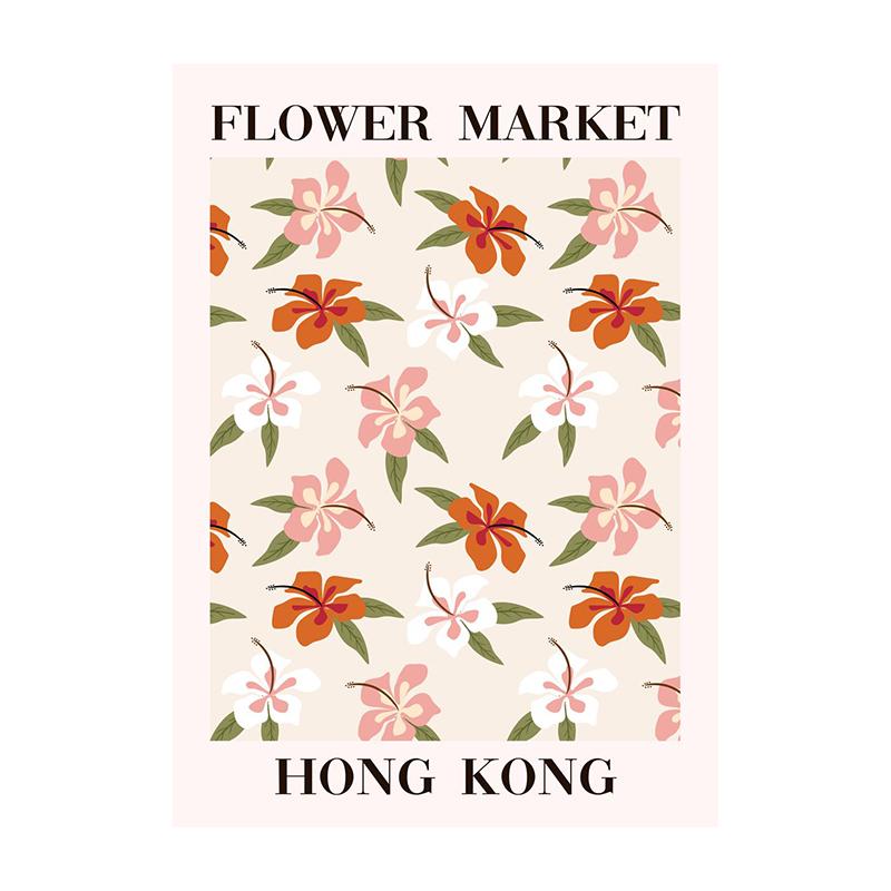 Abstract Flower Market Poster Flowers Matisse Print Market Matisse Floral Exhibition Picture Canvas Painting for Home Decor