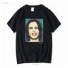 Closeup Portrait Print Black T-shirt