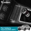 Echte Weiche Kohlefaser Für Subaru Impreza 2005 2006 2007 Zentrales Aufbewahrungsbox-Deckel-Rahmen-Aufkleber Innenraumzubehör