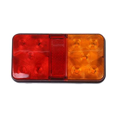 1Pcs 12V LED Hinten Rücklicht Wasserdicht Anhänger Lkw Rücklicht 10LED Lkw Seite Licht Rücksignal Licht für Anhänger Caravan Van