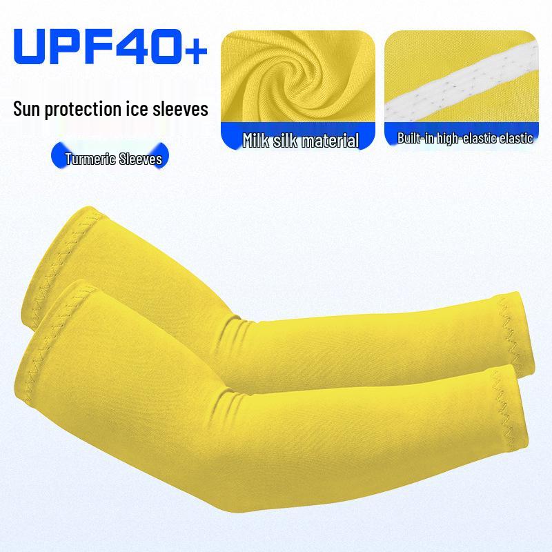Damen UV-Schutz Eis-Seide Radsport Armstulpen - Leichte, atmungsaktive, elastische Ärmel für Sonnenschutz und Narbenabdeckung.