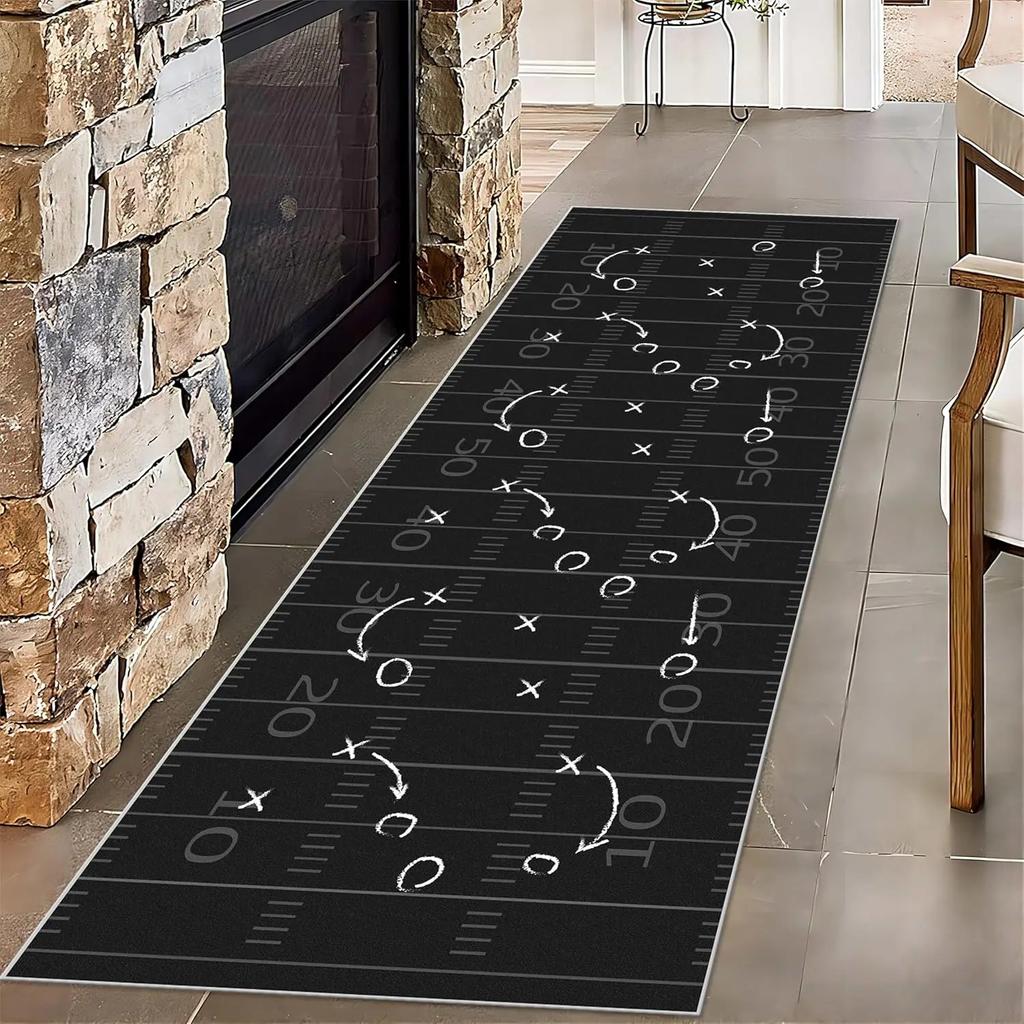 Kids Game Carpet Mat Rug Bowling Alley City Road Railway Track Design Home Decoration for Playroom Children Room Bedroom Decor