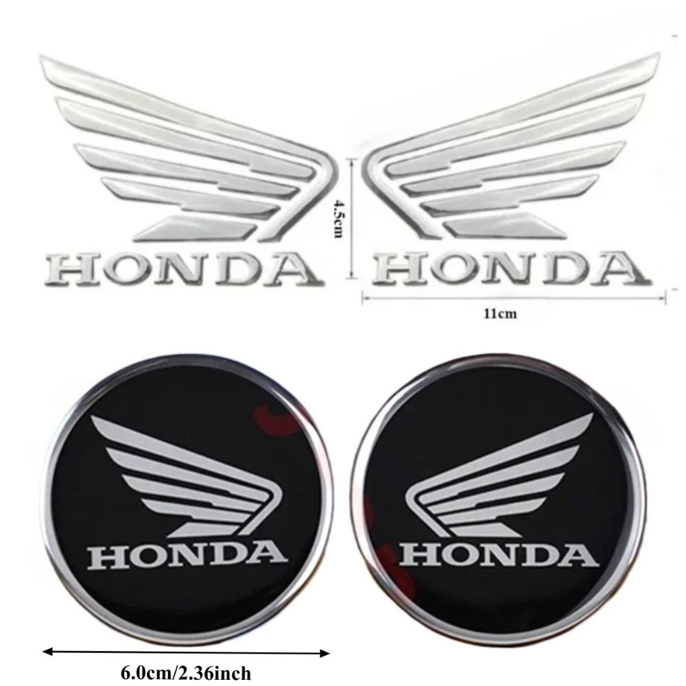3D Flying Wing Rubber Round Label Set Motorcycle Decoration and Modification Accessories Honda StickersPCX125PCX160CBRCBR650R