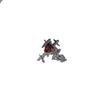 Gothic Red Crystal Cross Geometry Open Rings for Women Y2k Punk Creative Grunge Jewelry Accessories Gift
