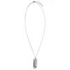 Necklace Pet Memorial Silver Color Paw Print Pattern Keepsake Pendant Alloy Punk Chain