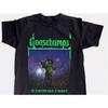 Goosebumps The Scarecrow Walks At Midnight Cover Black T Shirt Size S 5XL