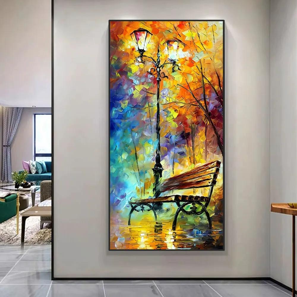 Modern Abstract Aesthetics Wall Art Color Leaf Tree HD Oil on Canvas Posters and Prints Home Bedroom Living Room Decoration Gift