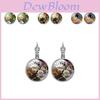 Popular Japanese Anime One Piece Luffy Gemstone Earrings Metal Jewelry 2022