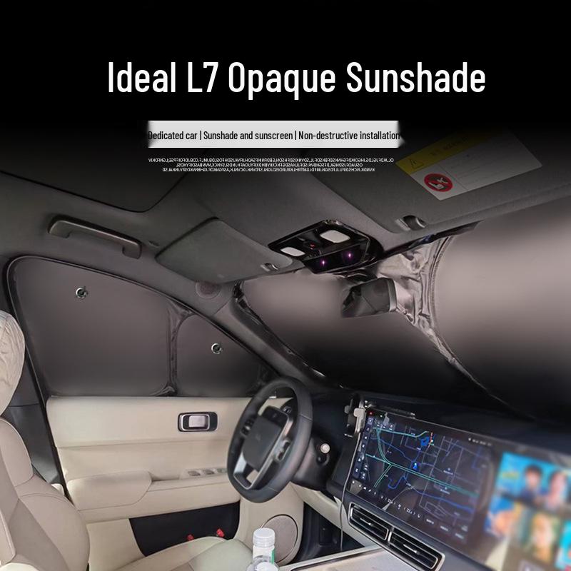 Ideal L7 Car Window Sunshade: Opaque Sun Protection & Insulation for Camping Privacy