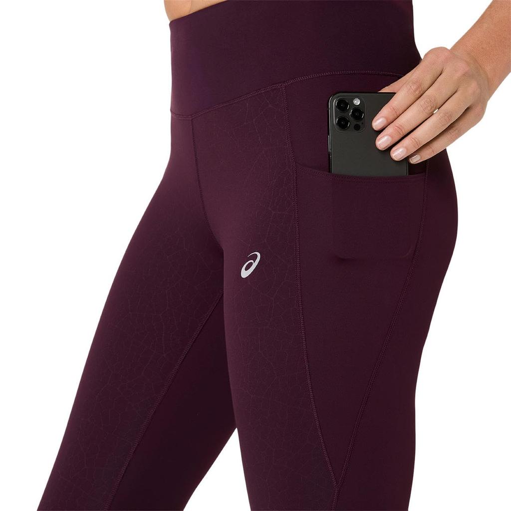 Running Wear NAGINO RUN TIGHT 2012D494 500 XS [ASICS] Women's (DARK AUBERGINE)