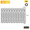 BESTIR 10pcs Hexagon Screwdriver Bit Set 1.5mm-6mm Alloy Steel Single Head Magnetic 1/4" Hex Shank Pneumatic Hexagon Batch Head