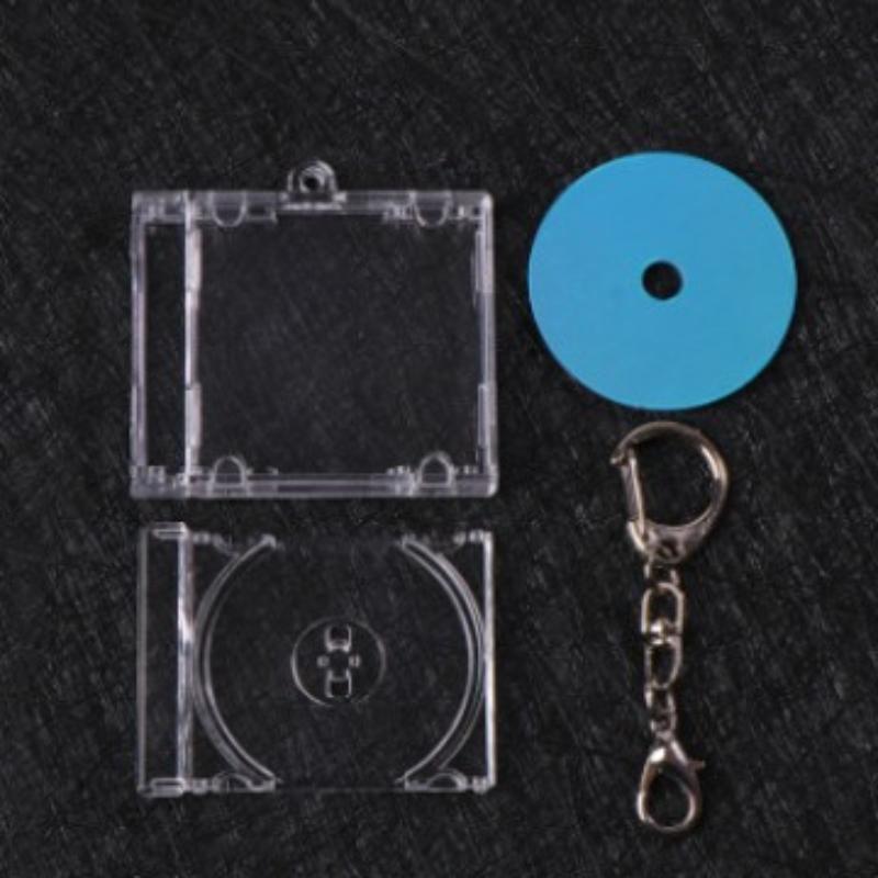 NFC DIY Leeres Album Schlüsselanhänger Mini CD-Disc Hülle Gedenkanhänger Für Rucksack Dekoration