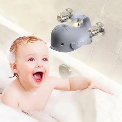 Baby Bathtub Faucet Cover Whale Pattern Anti-collision Cover BPA-Free Silicone Safety Protection Bath Tap Guard