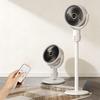 Portable Oscillating Floor Fan with Remote Control, Rechargeable for Dorms, Desktops, and Offices