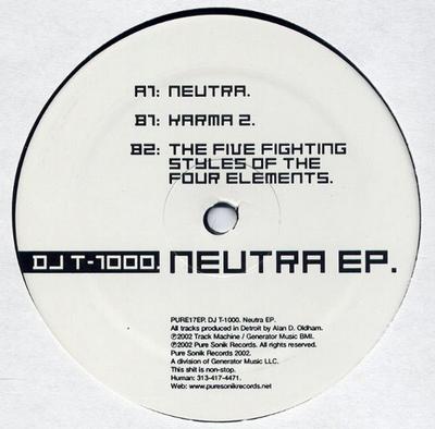 12palcový vinyl DJ T-1000 - Neutra EP PURE17EP Pure Sonik Reco 2002 US Dance & Electronica Použité