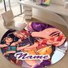 Personalized K-KPop Demon Hunters Round Chair Office Rug - Perfect for Mat, Office Chair & More - Ideal Gift for Birthdays and Holidays