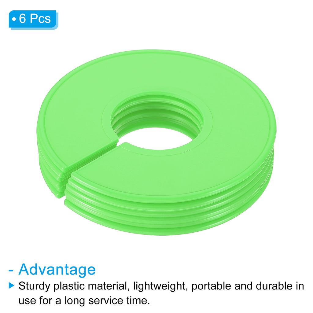 6/12PCS Multicolor Round Hangers Closet Dividers DIY Clothing Size Dividers for Clothes Stores Closet Home Blank Dividers