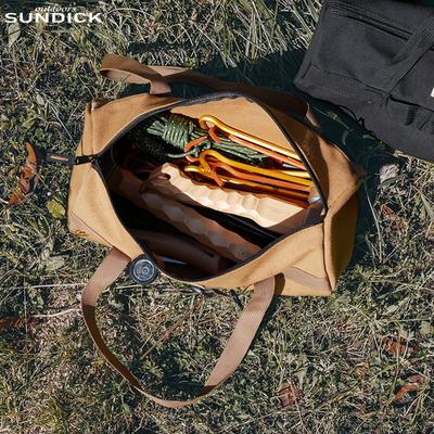 SUNDICK Ground Nail Tool Bag Portable Canvas Tent Wind Rope Buckle Handbag Waterproof Lightweight Breathable Camping Supplies