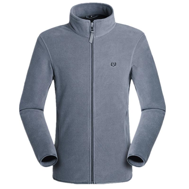 Fleece Jacket Men's Polar Fleece Jacket Men's Top Outdoor Jacket Liner Spring Autumn Winter Double-sided Thickened Sweatshirt Cardigan