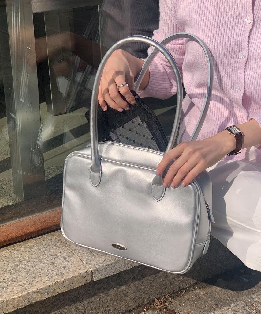 Tooamo Mellow Classic Shoulder Bag Silver