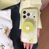 Cute Green Apple Kitty Puppy iPhone 16/15/17 Pro Max Case for Women
