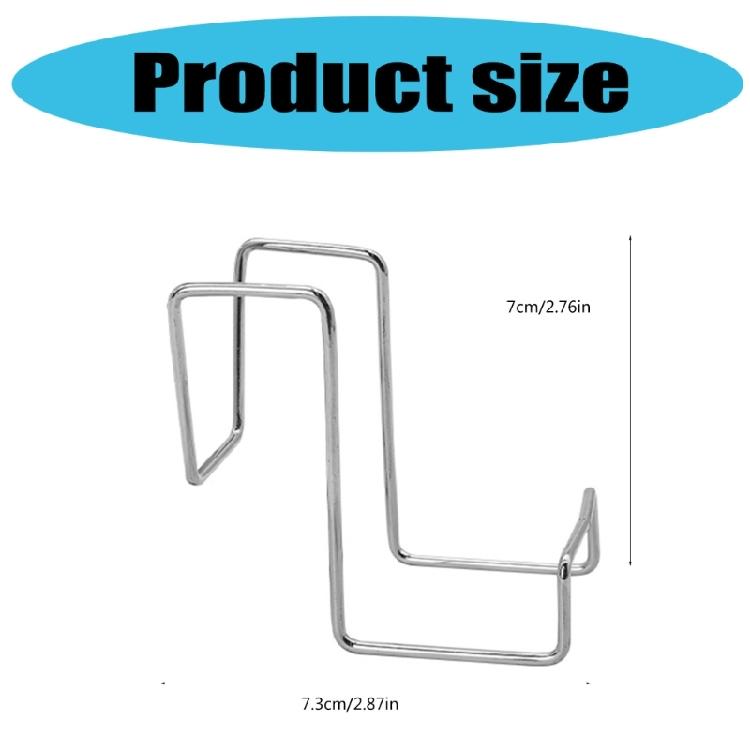 2 Pieces Kitchen Sponge Holder With Flexible Hanging Hook Adjustable Placement for Optimal Space Utilization Near Sink