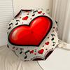 1pc Heart Music Automatic Open/Close Umbrella Compact Folding Umbrella with 8-Rib Shaft for Women/Men, Elegant Birthday1312S