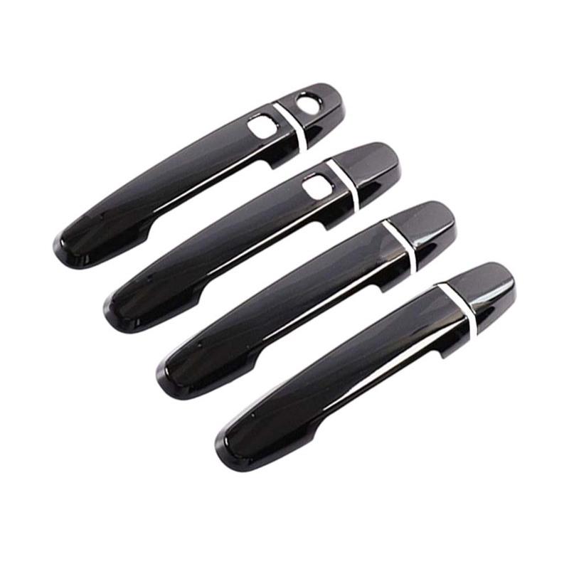 Cars Accessories Door Handle Cover For Toyota Aygo MK2 2015-2018 Silver Black Car Decoration Styling Upgrade Modify A Car