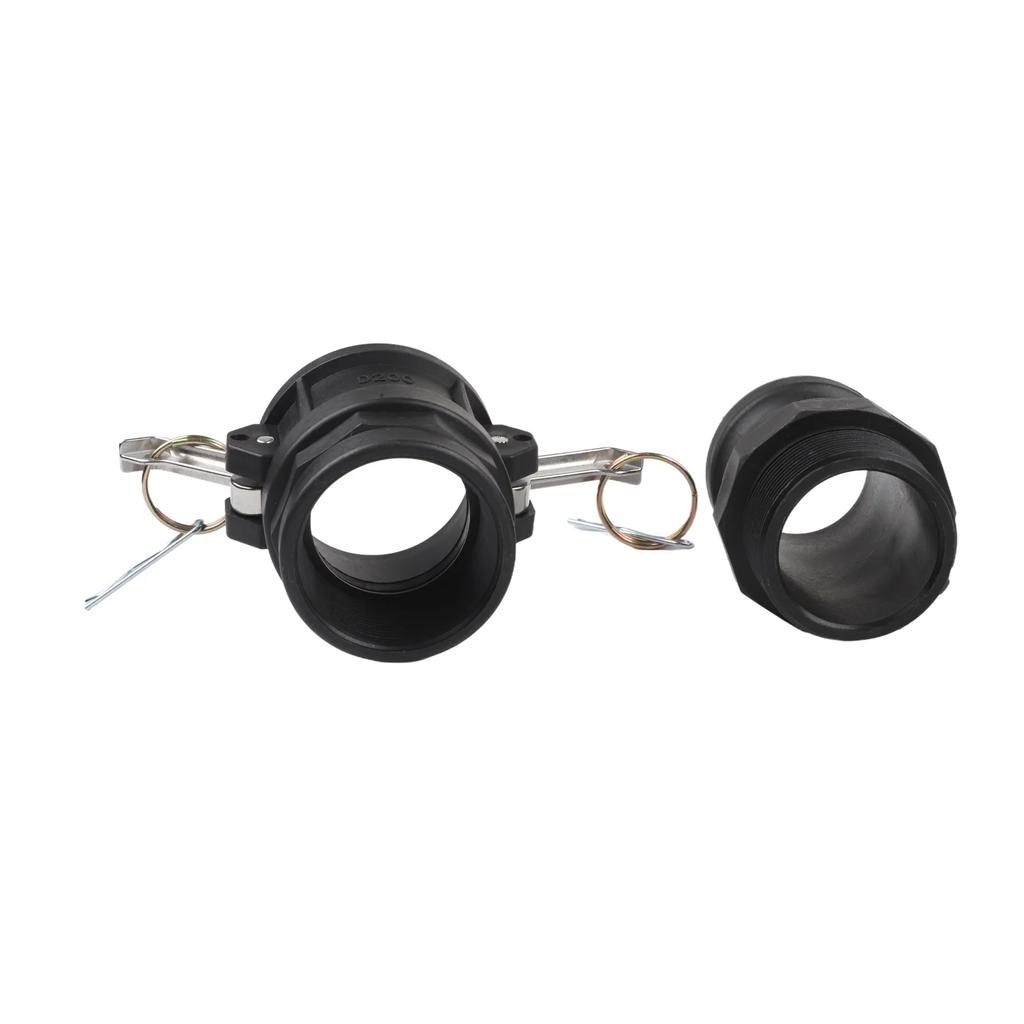 2 Sets Type D And F Polypropylene Cam And Groove Fittings For 1 Inch To 2 Inch Hose Couplings In Pump Tank And Transfer Setups