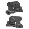 Ryohin Buhin 20mm Rail Compatible E&C LMT M4 Tactical Rear Sight Replica, Zinc Alloy, Switchable Zero & Peep, Black