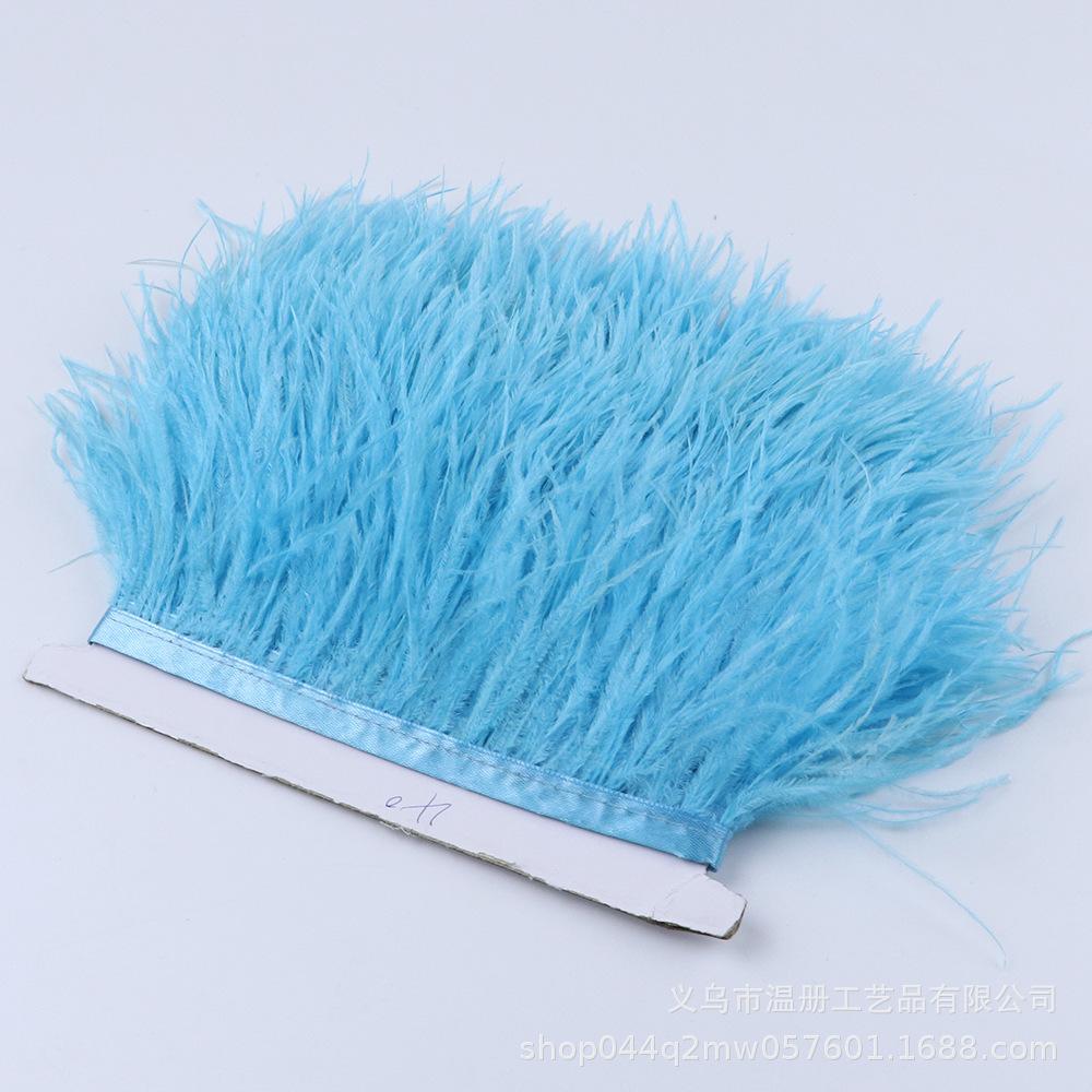 8-10Cm Ostrich Hair Cloth Edge Various Colors Optional Feather Lace Clothing Earrings Diy Decoration