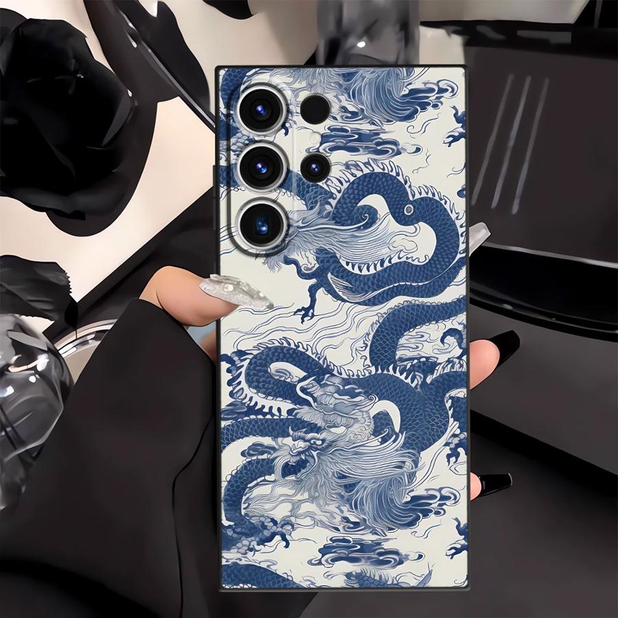 Funda Phone Cover Case for Samsung Galaxy Note 20 Ultra 8 9 10 S21 FE S20 S23 S10 S9 S25 Ultra S24 Plus Dragon Totem