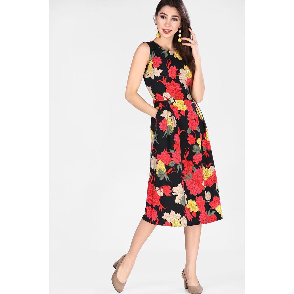 Buy Black Patterned Women's Dress at affordable prices — free shipping