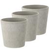 Richell Botany Bark Pot Covers, 18-inch, White, Set of 3, for Vegetables, Outdoor Plants, Houseplants, Bonsai, and More, Product Code: 003226