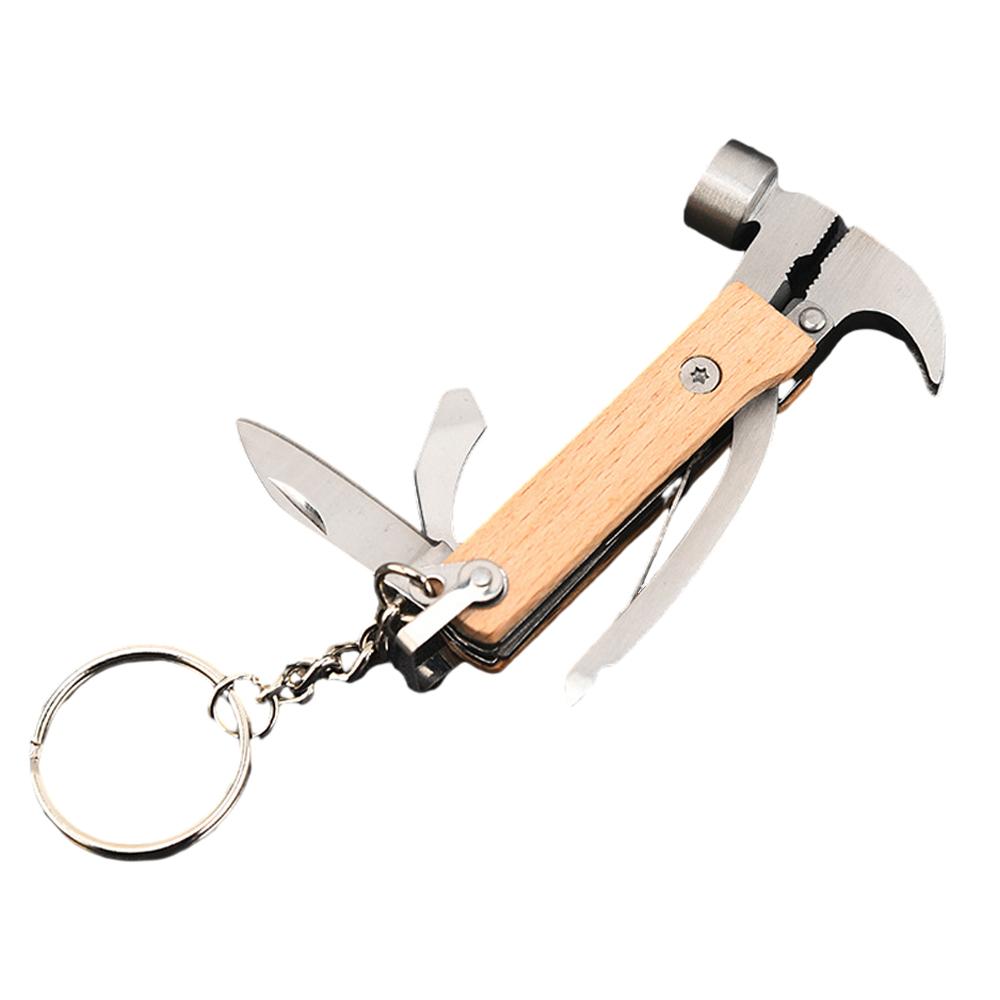 Portable Multi Tools Claw Hammer Lifesaving Hammer Knife Multi-Function Stainless Steel Pliers Emergency Claw Camping Equipment