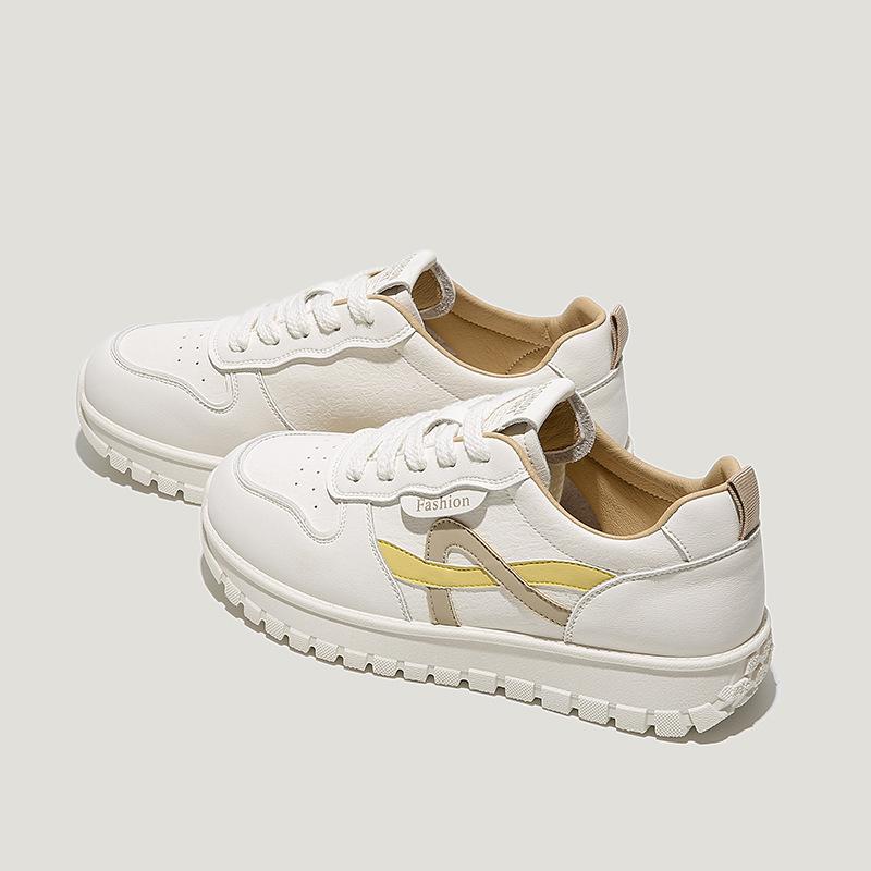 Cowhide Version Leather Thick-soled White Shoes Children's Versatile Thin Sports Shoes Summer New Soft-soled Casual Shoes