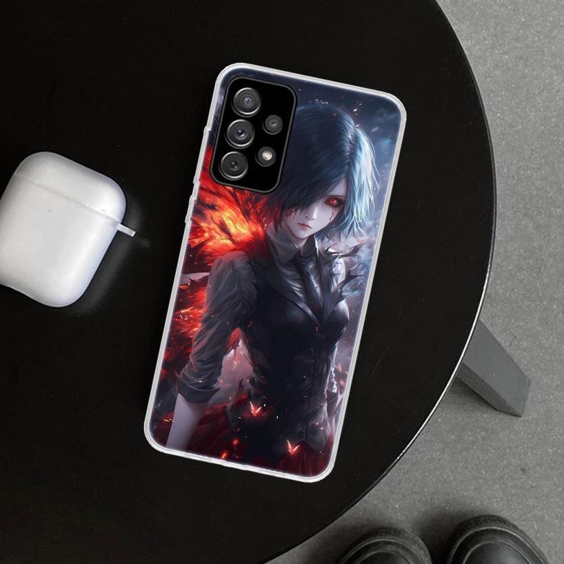 Ghoul Tokyo Touka Kirishima Phone Case Cover for Samsung Galaxy A12 A22 A32 A52 A72 A02S A51 A50S A31 A20S A10S Note 20 Ultra 10