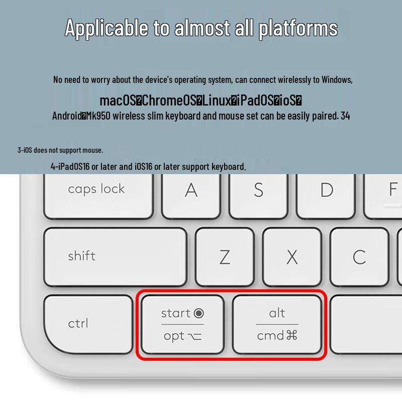 Logitech MK950 Wireless Bluetooth Keyboard and Mouse Combo