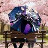 1PC Butterfly Wings Automatic Open/Close Umbrella with Windproof, 8-Rib Sturdy Canopy, Durable Ribs, Fashionable Design, Outdoor Accessory, Fun Prin,