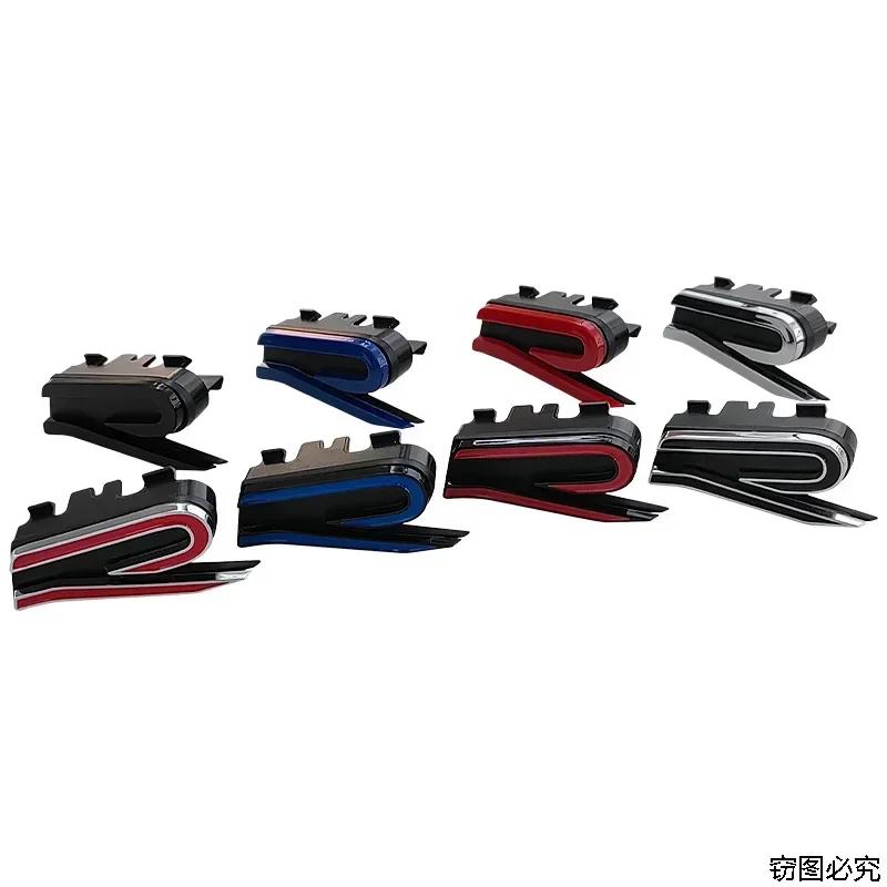 2026 Heiß Für Volkswagen VW 6x2.5cm ABS Auto Frontgrill Emblem Logo Zubehör für Volkswagen RLine Golf 6 7 8 GTI Touareg Passa