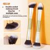 1/3 Pcs Double-Ended Foundation Makeup Brush Angled Concealer Makeup Brush For Blending Liquid Powder Fluffy Cosmetic Tools