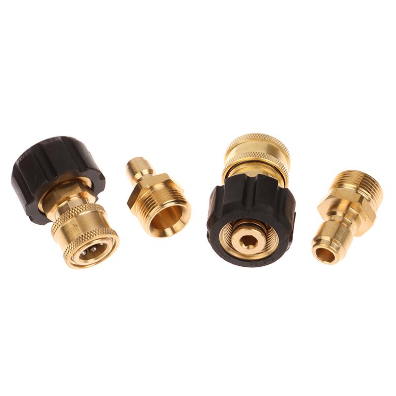 Swivel M22 To 1/4" 3/8" Quick Connect Hitch Kits For High Pressure Wash Sprinkler To Hose Adaptor Connection 5000 Psi