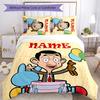 Conjunto de Capas Mr Bean1 com 3 Peças - Nome Personalizado, Roupa de Cama Impressa em HD com 1 Capa e 2 Fronhas - Perfeito para Decoração de Casa, Fácil de Cuidar
