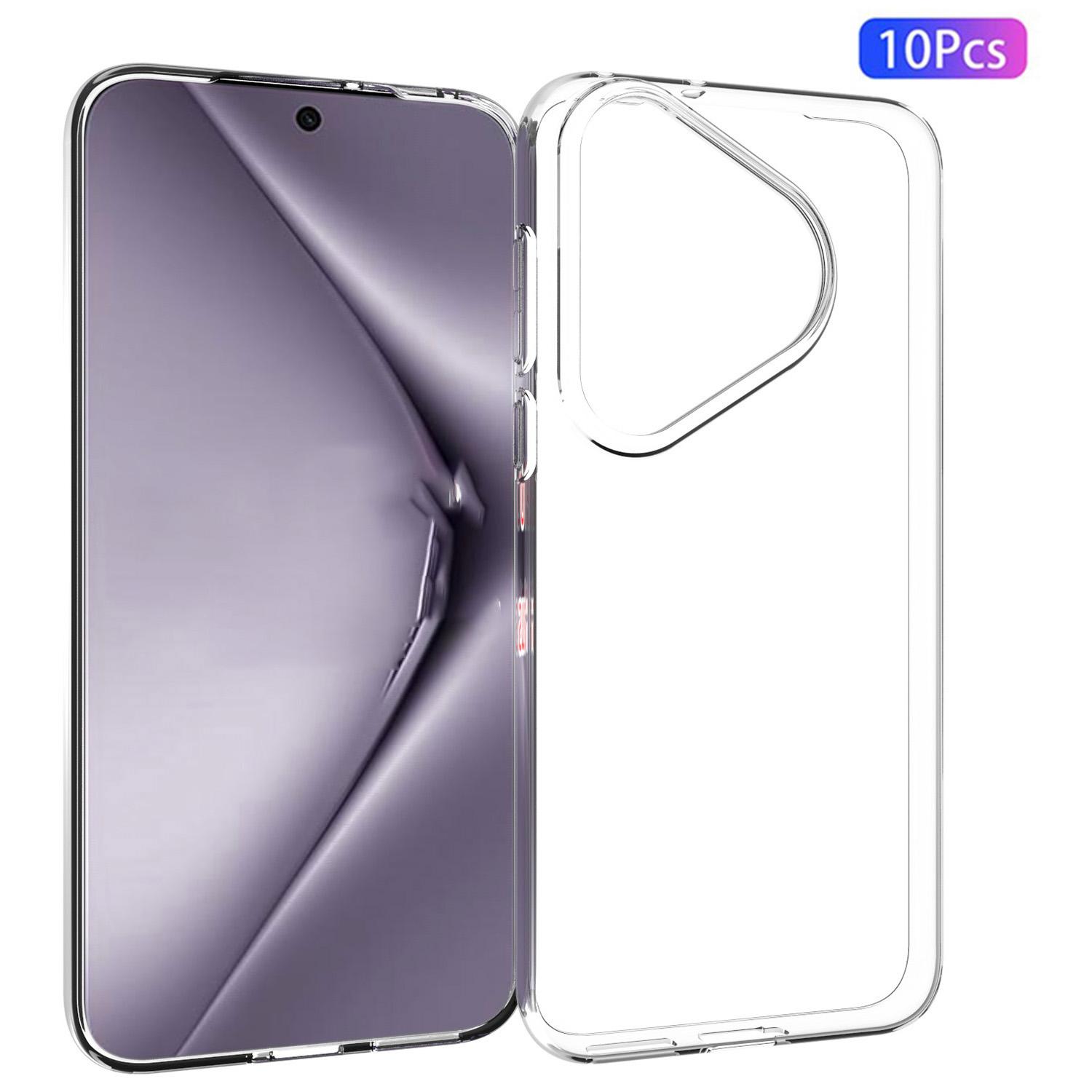 

10 шт./упаковка Чехол для Huawei Pura 70 Pro/Pura 70 Pro+ Без разводов Антицарапина ТПУ Чехол для телефона A