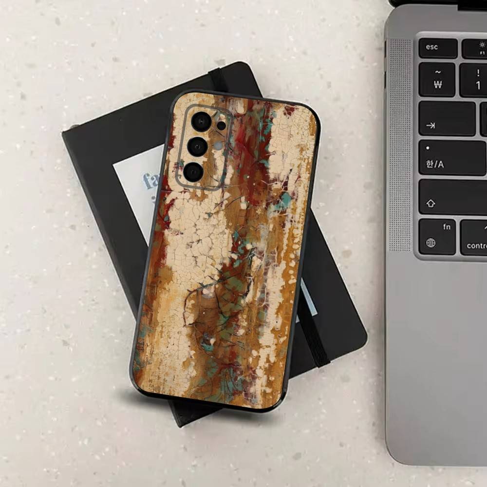 Retro Industrial Rusty Style Case For Samsung Galaxy A73,52,71,53,32,72,41,J7,22,Note,31,8,9,Soft Black Silicone Cover
