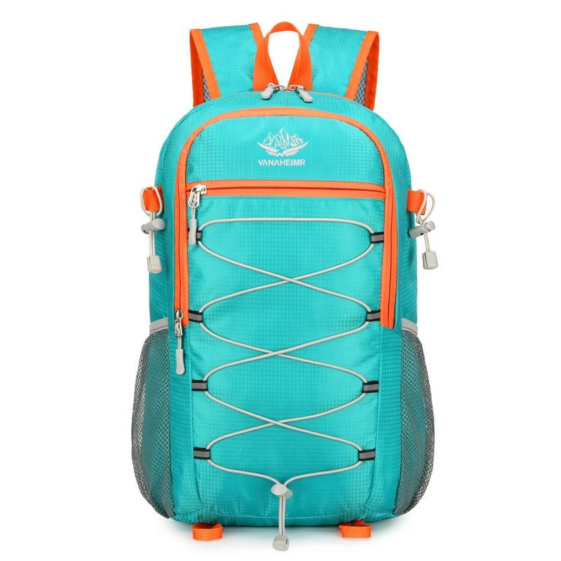 New lightweight folding backpack, scratch-resistant and wear-resistant outdoor leisure large-capacity schoolbag, portable backpack.